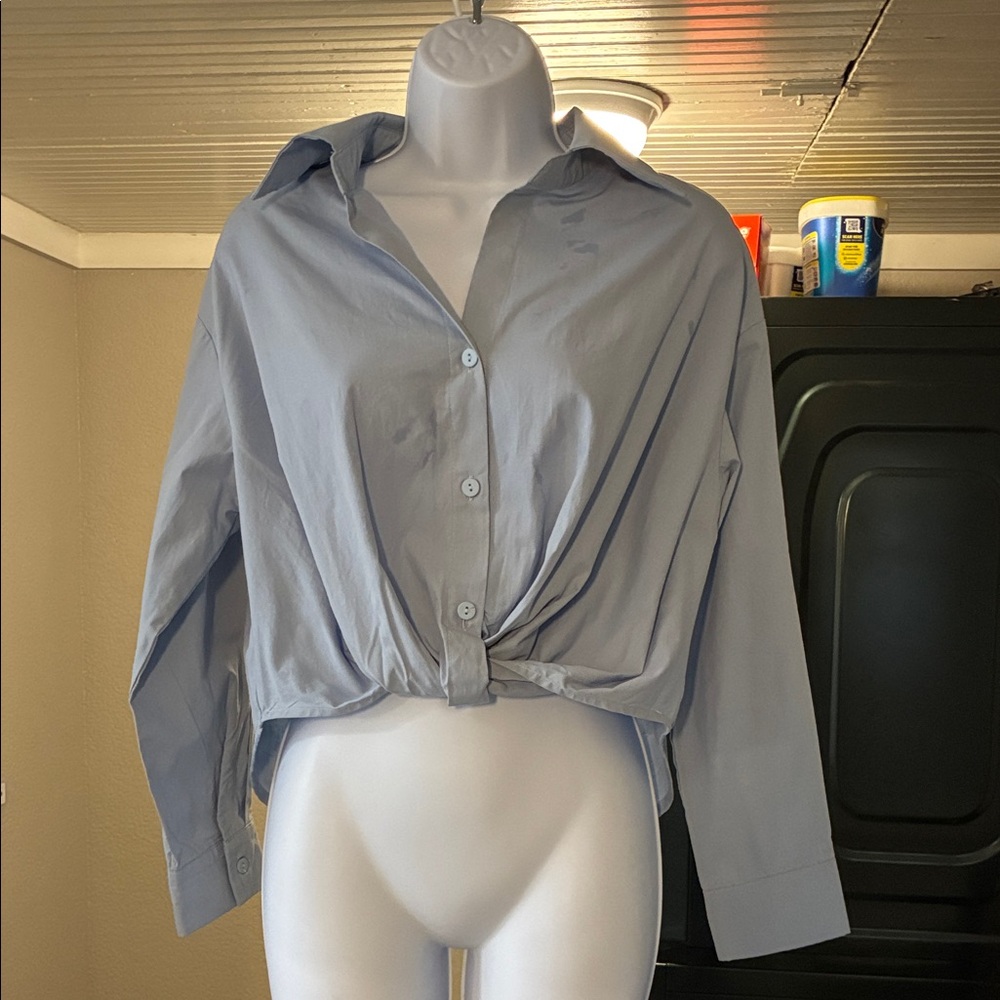 Cider Light Blue Button-Down Shirt